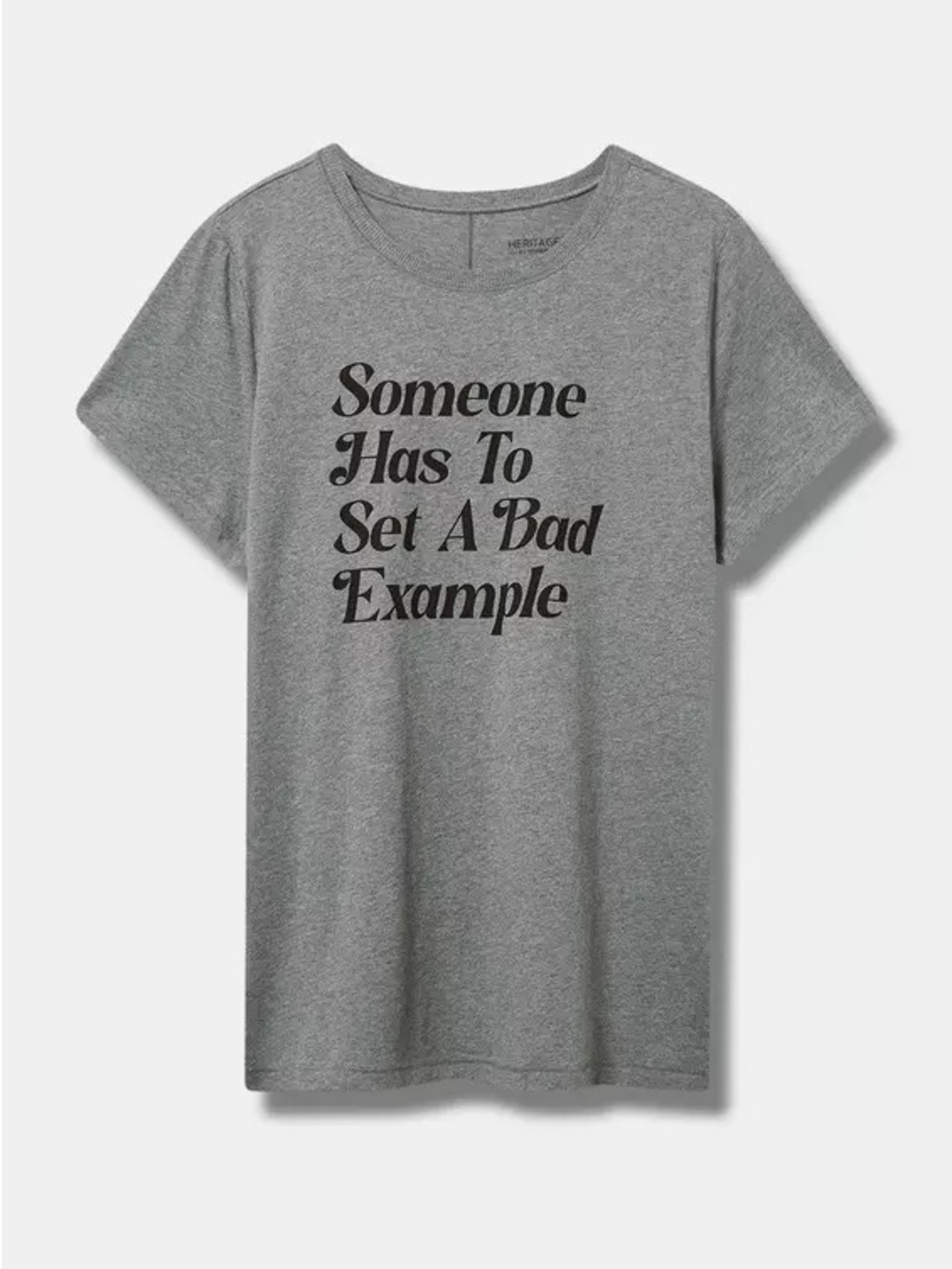 Torrid Bad Example Classic Fit Heritage Jersey Crew Tee Size 2X